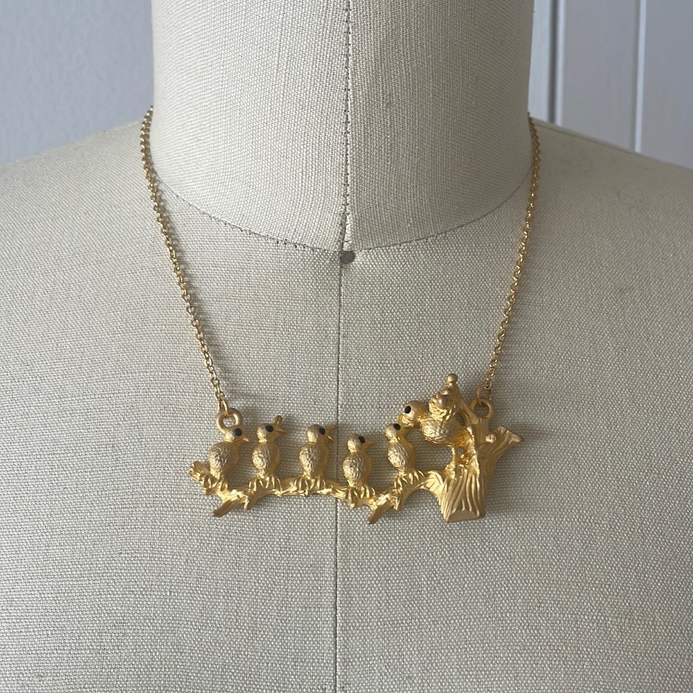Anthropologie Mama Bird and Birdies Necklace